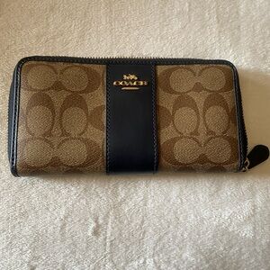Coach Brown and Blue wallet